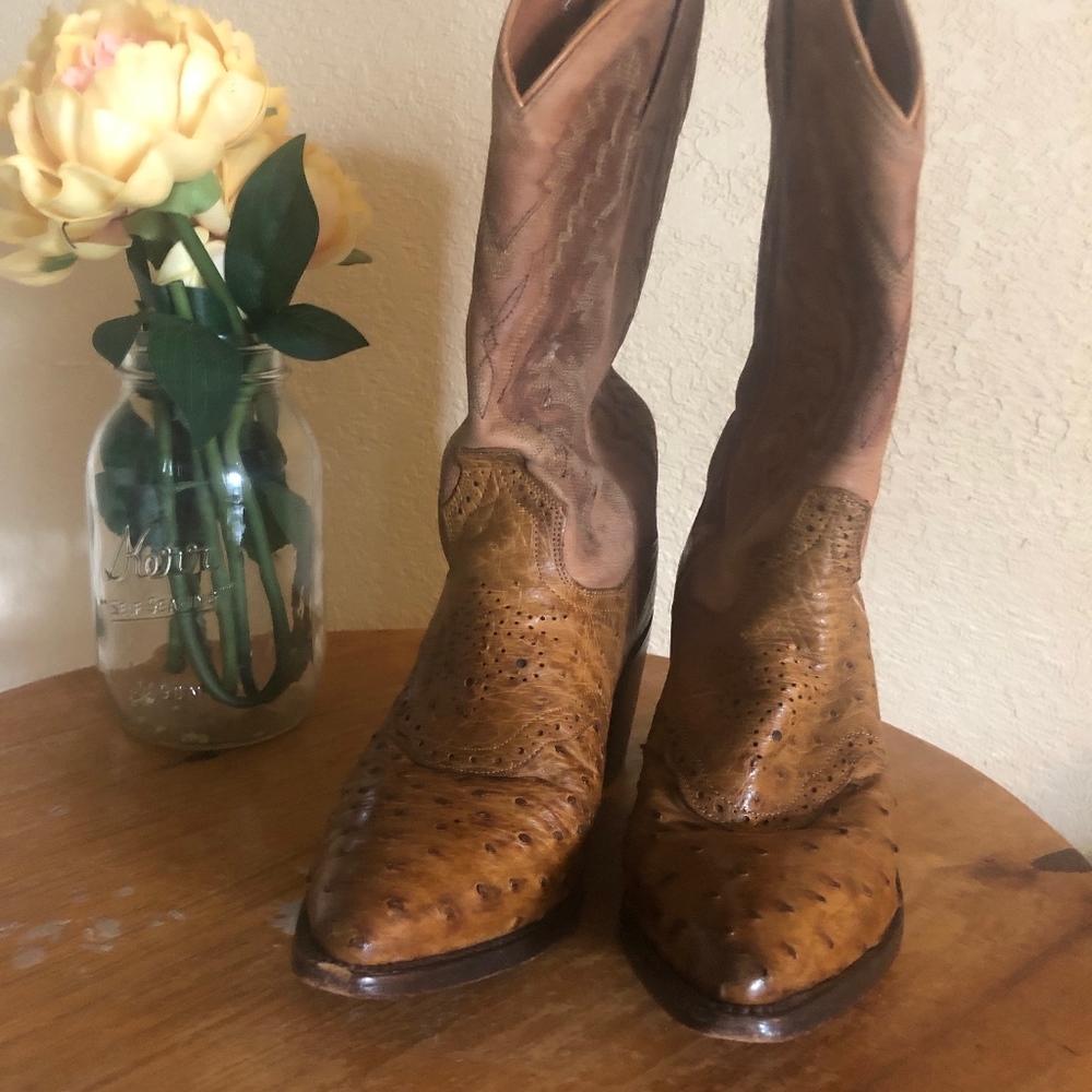 Womens Dan Post Brown Cowboy Boots